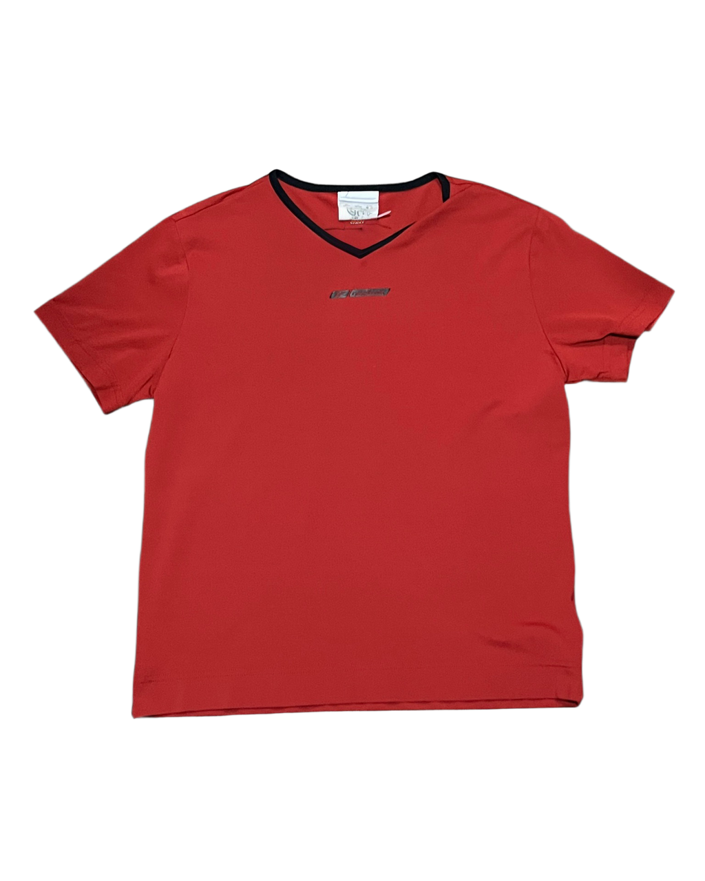 Nike Vintage V-Neck Center Logo Tee - Red/Black