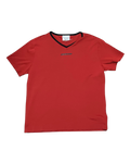 Nike Vintage V-Neck Center Logo Tee - Red/Black