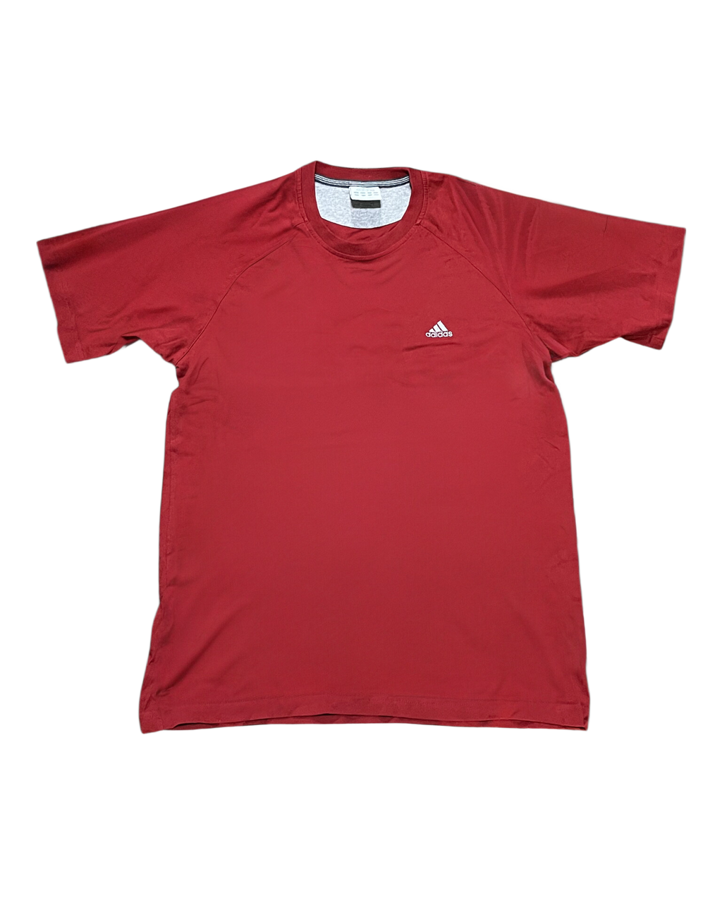 Adidas Performance Raglan Small Logo Tee - Red