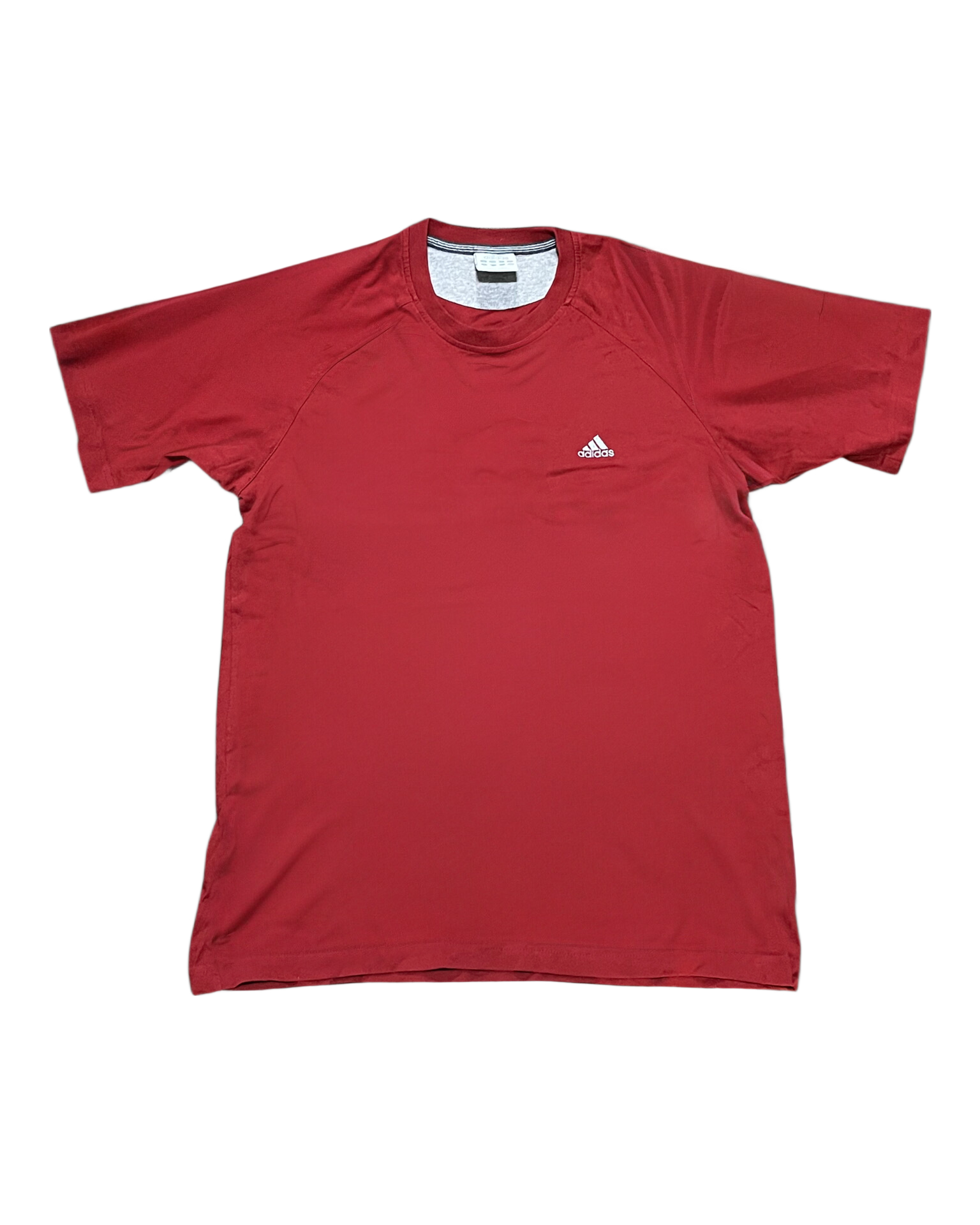 Adidas Performance Raglan Small Logo Tee - Red