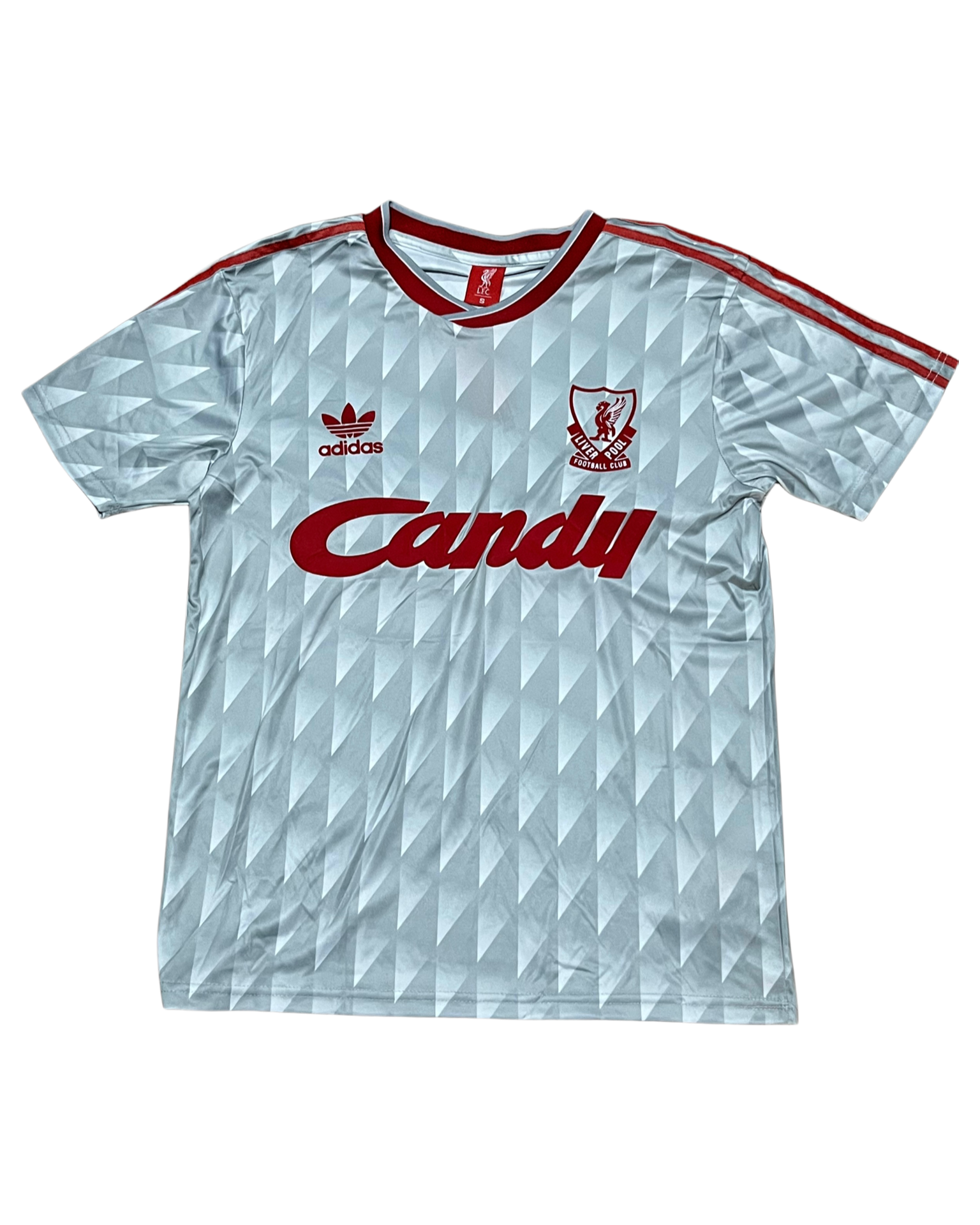 Vintage Liverpool Away Football Shirt 1989-1991 (Adidas - Candy)