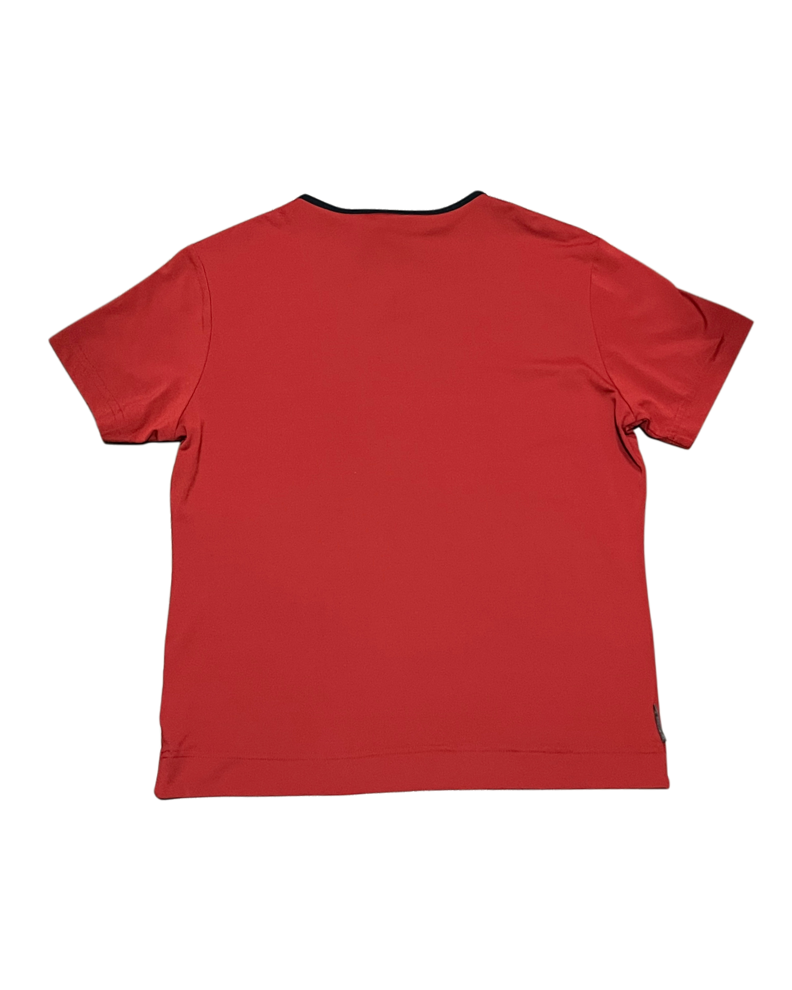 Nike Vintage V-Neck Center Logo Tee - Red/Black