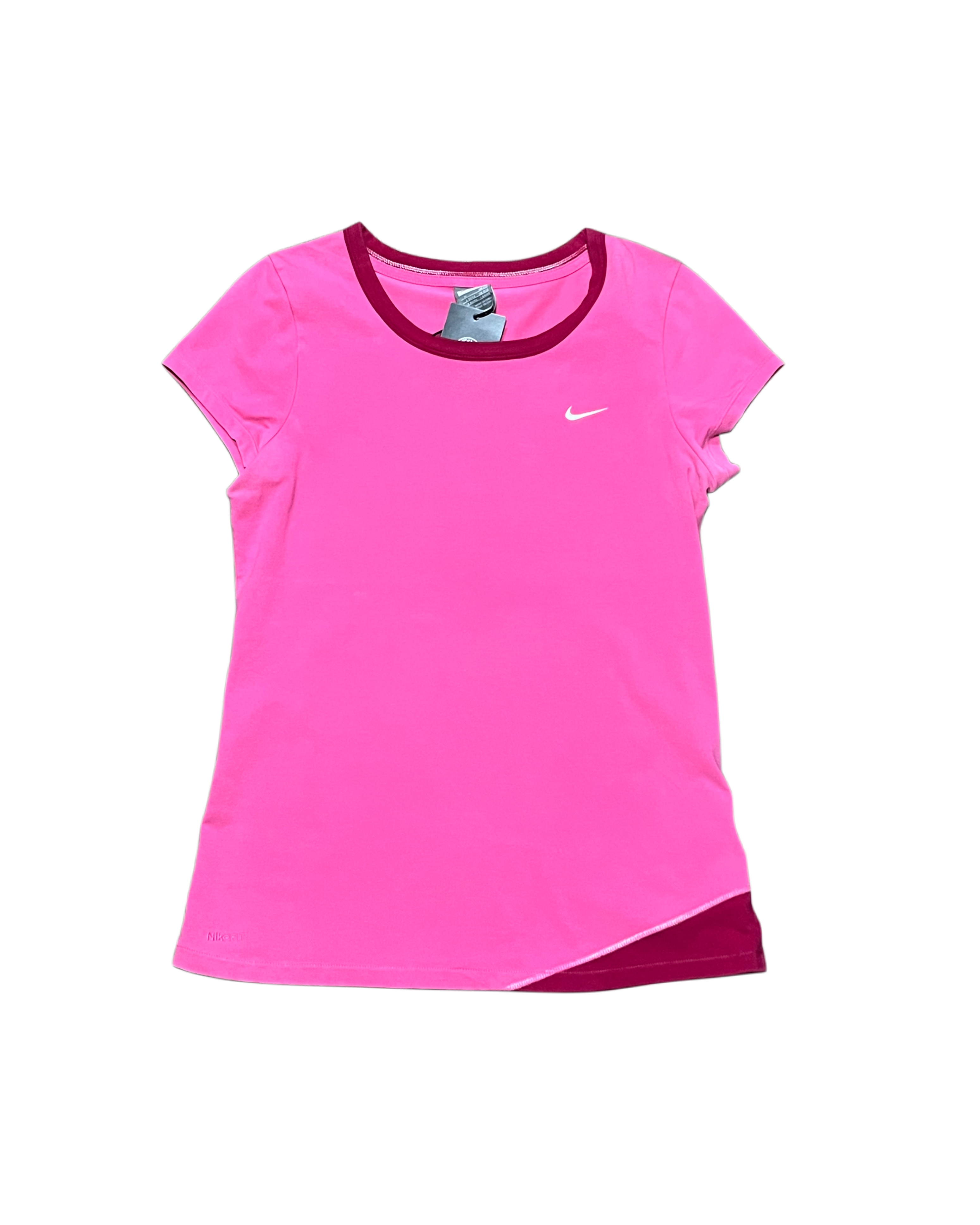 Nike Dri-FIT Two-Tone Training Tee - Pink/Fuchsia