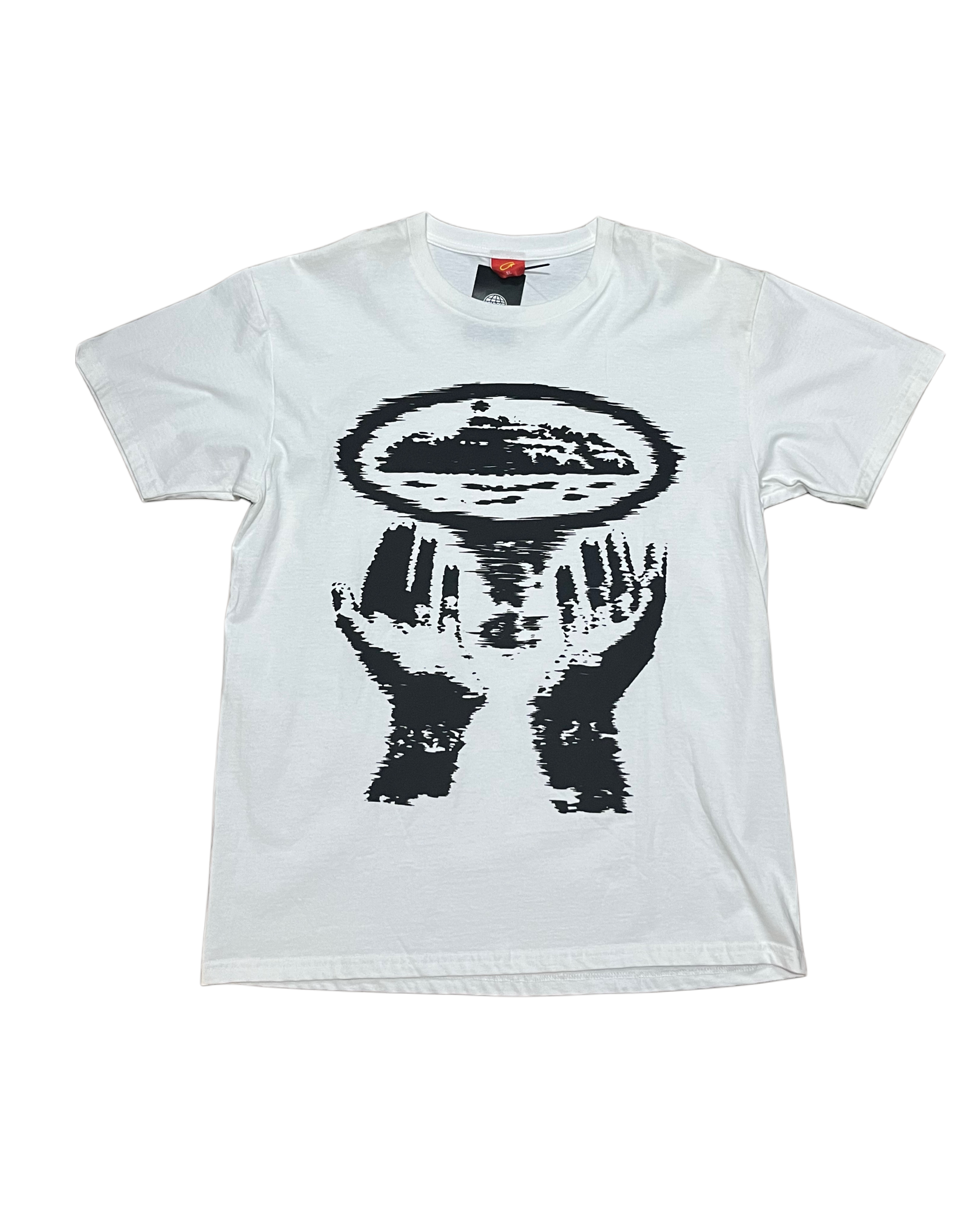 Corteiz Vortex Hands Tee - White