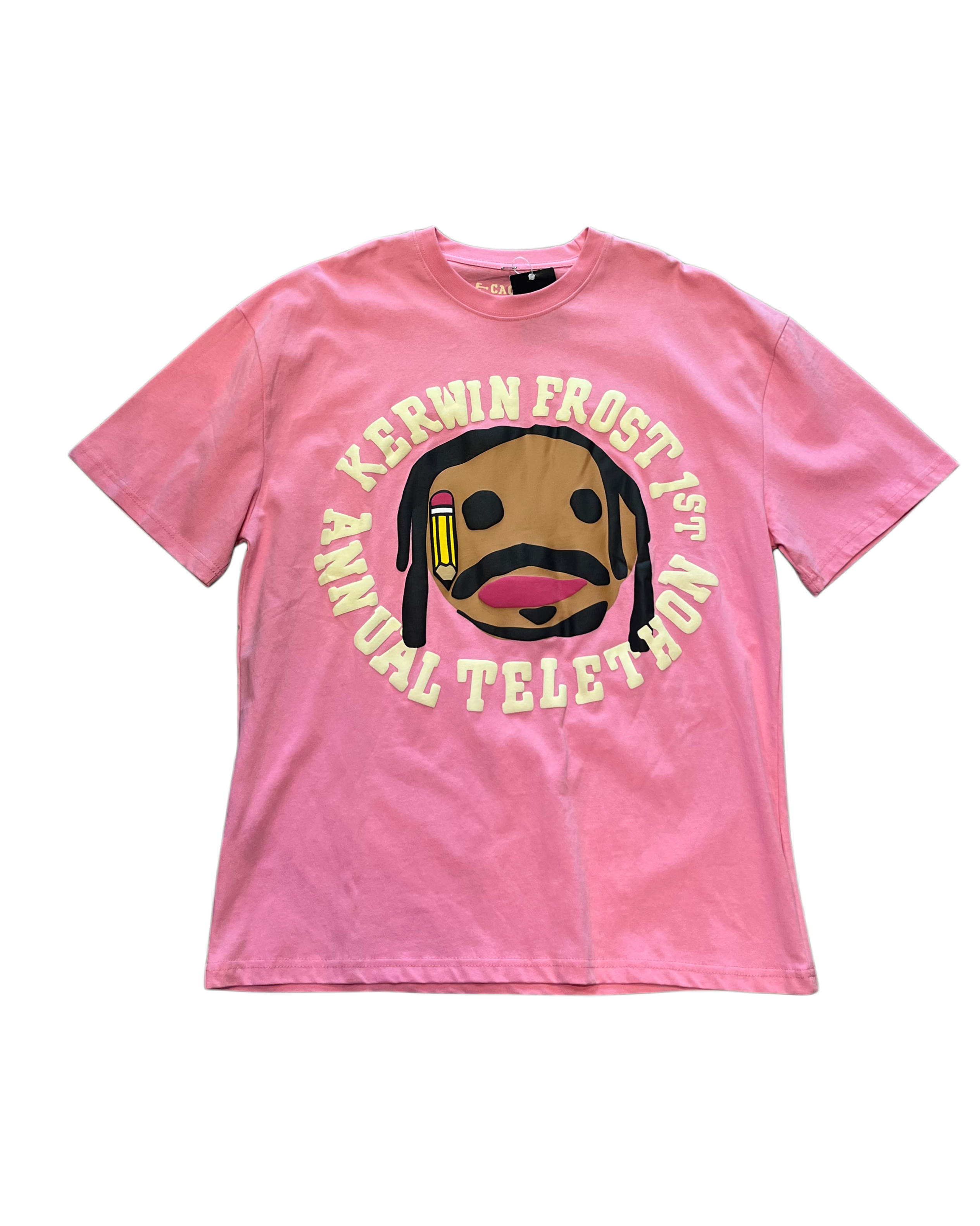 Cactus Plant Flea Market x Kerwin Frost Telethon T-Shirt - Pink
