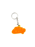 Nike Graffiti Logo 3D Printed Keychain - Yellow/Orange