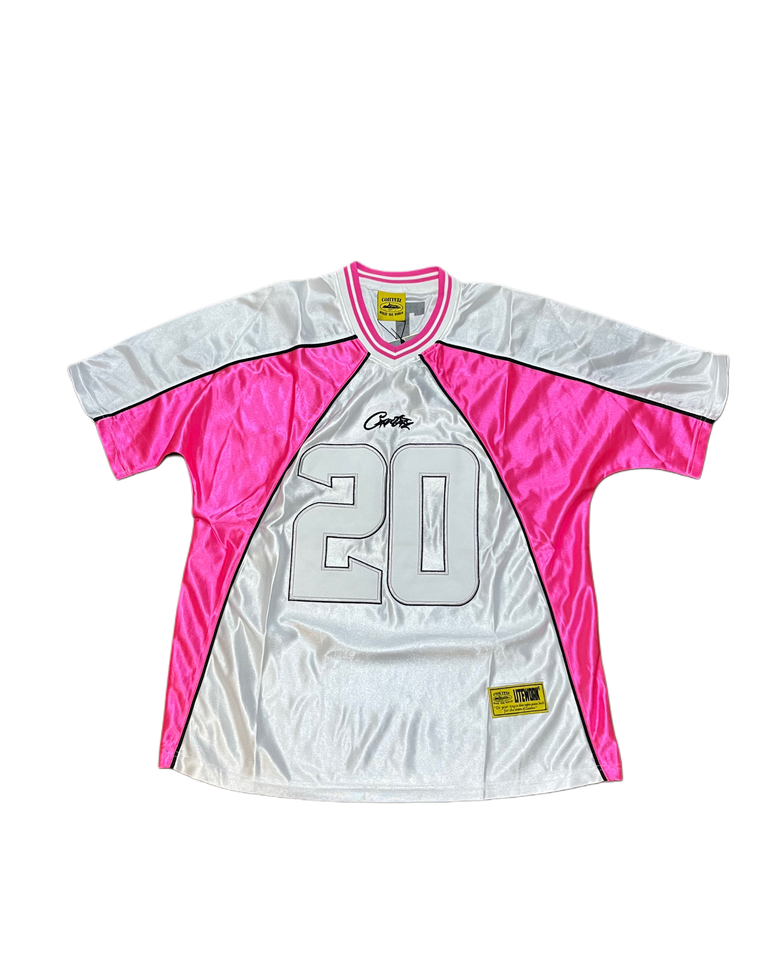 Corteiz Oversized Jersey White Pink