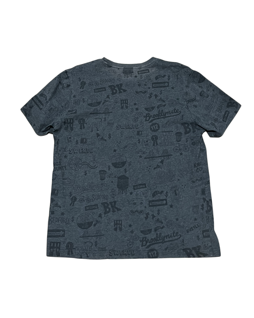 Puma x Brooklyn We Go Hard All-Over Print Tee - Dark Grey