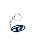 Diesel Oval D Logo 3D Printed Keychain - Black/White