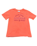 Adidas "All's Fair" Slogan Tee - Coral/Orange