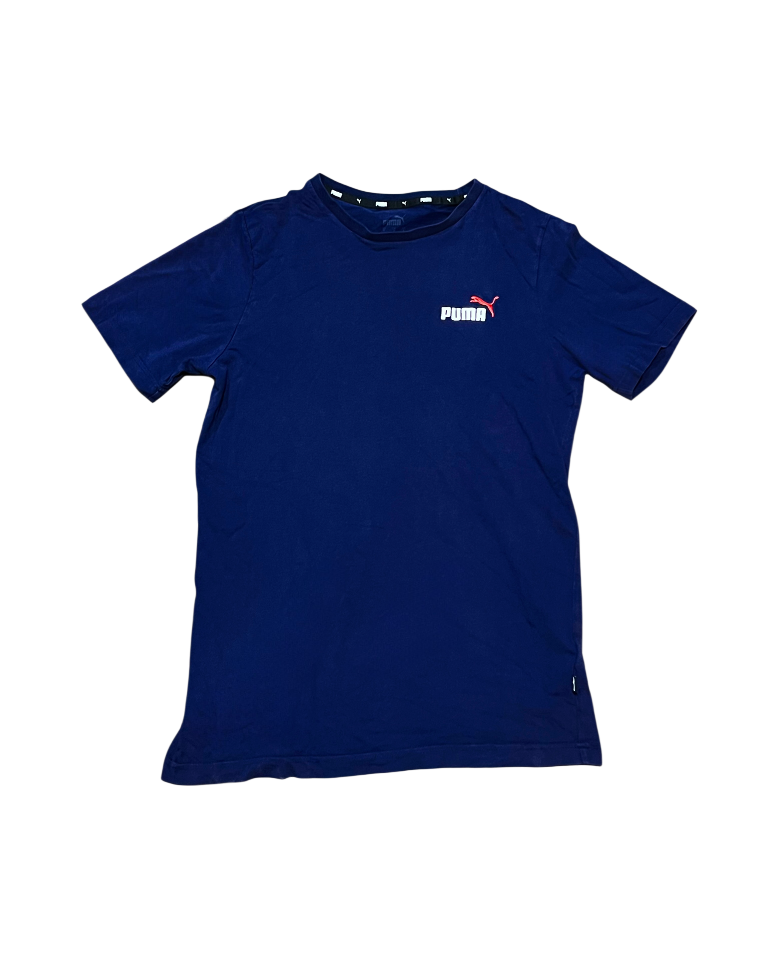 Puma Essential Small Logo Tee - Navy Blue