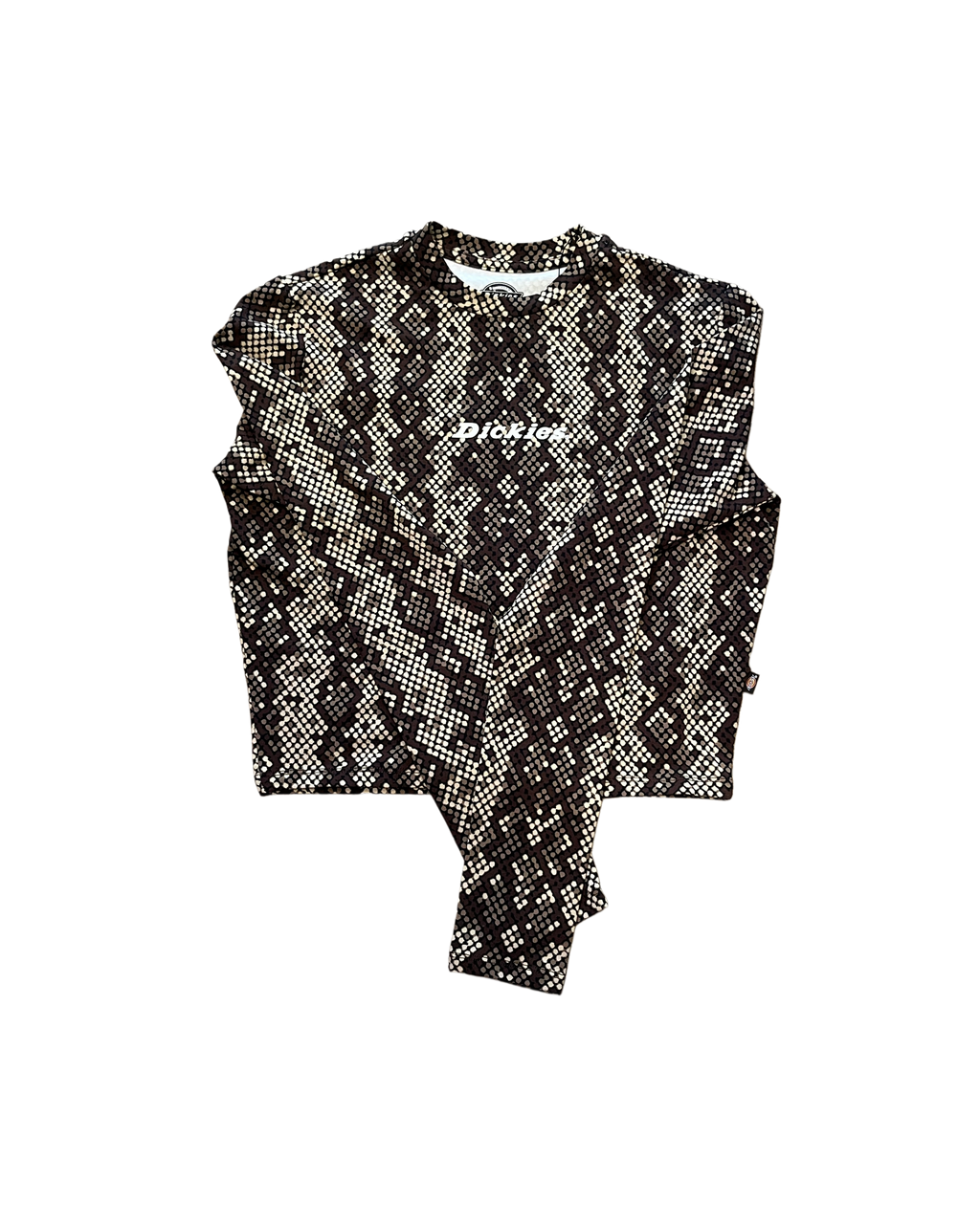 Dickies Long Sleeve Top – Brown Snake Print