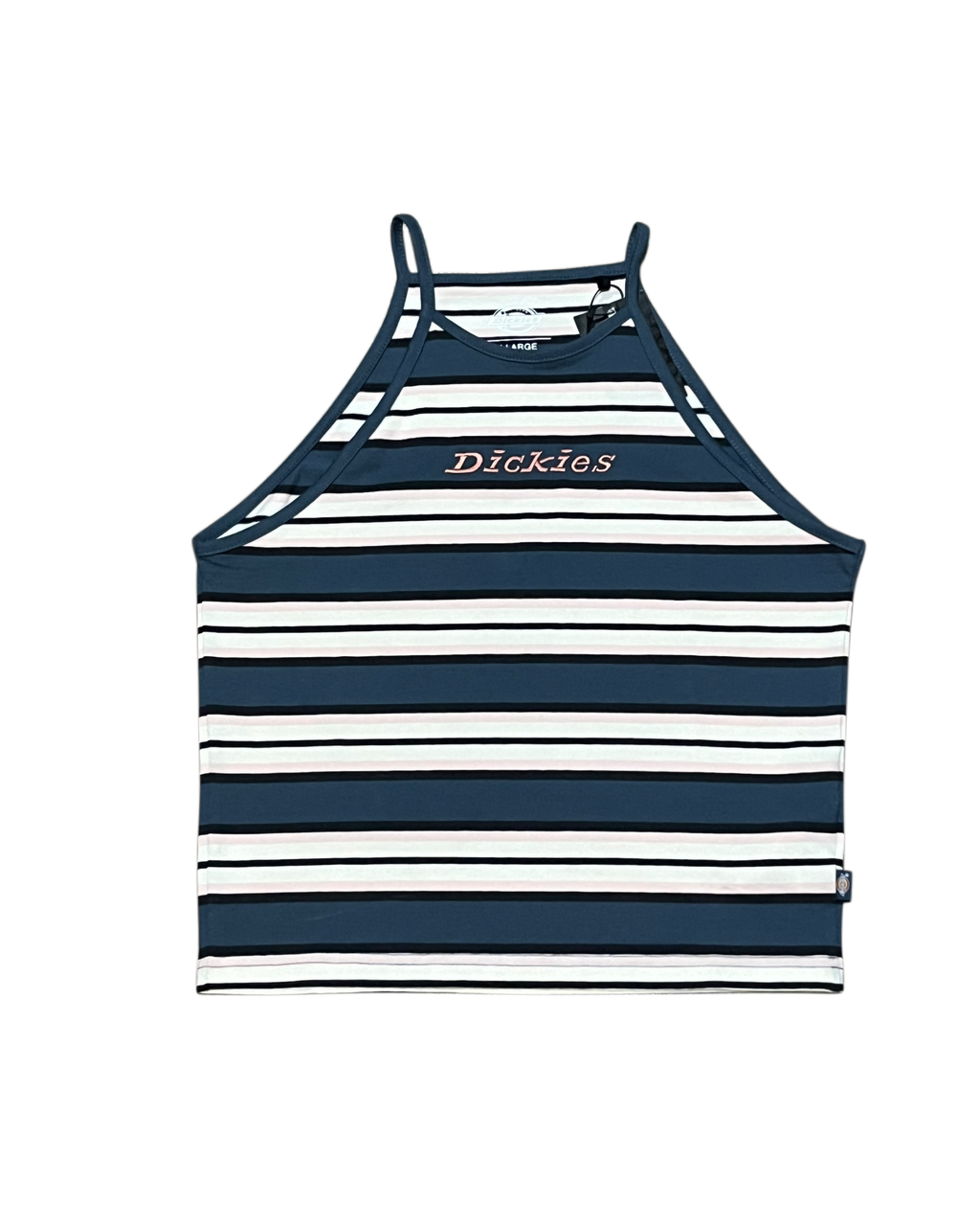 Dickies Striped Halter Crop Top