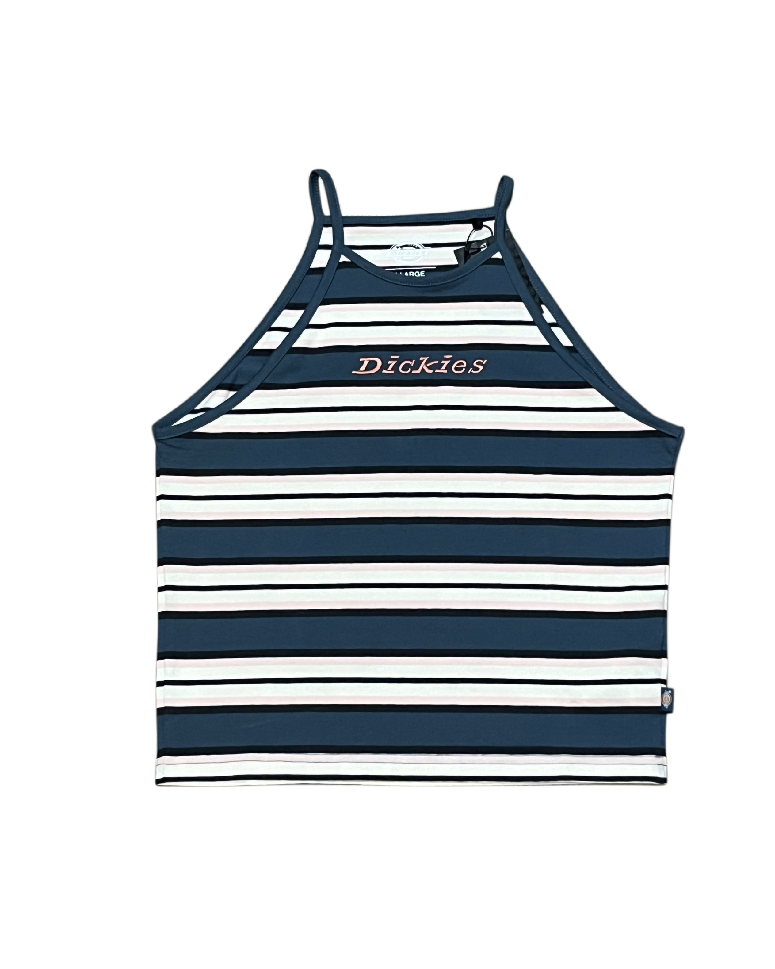 Dickies Striped Halter Crop Top