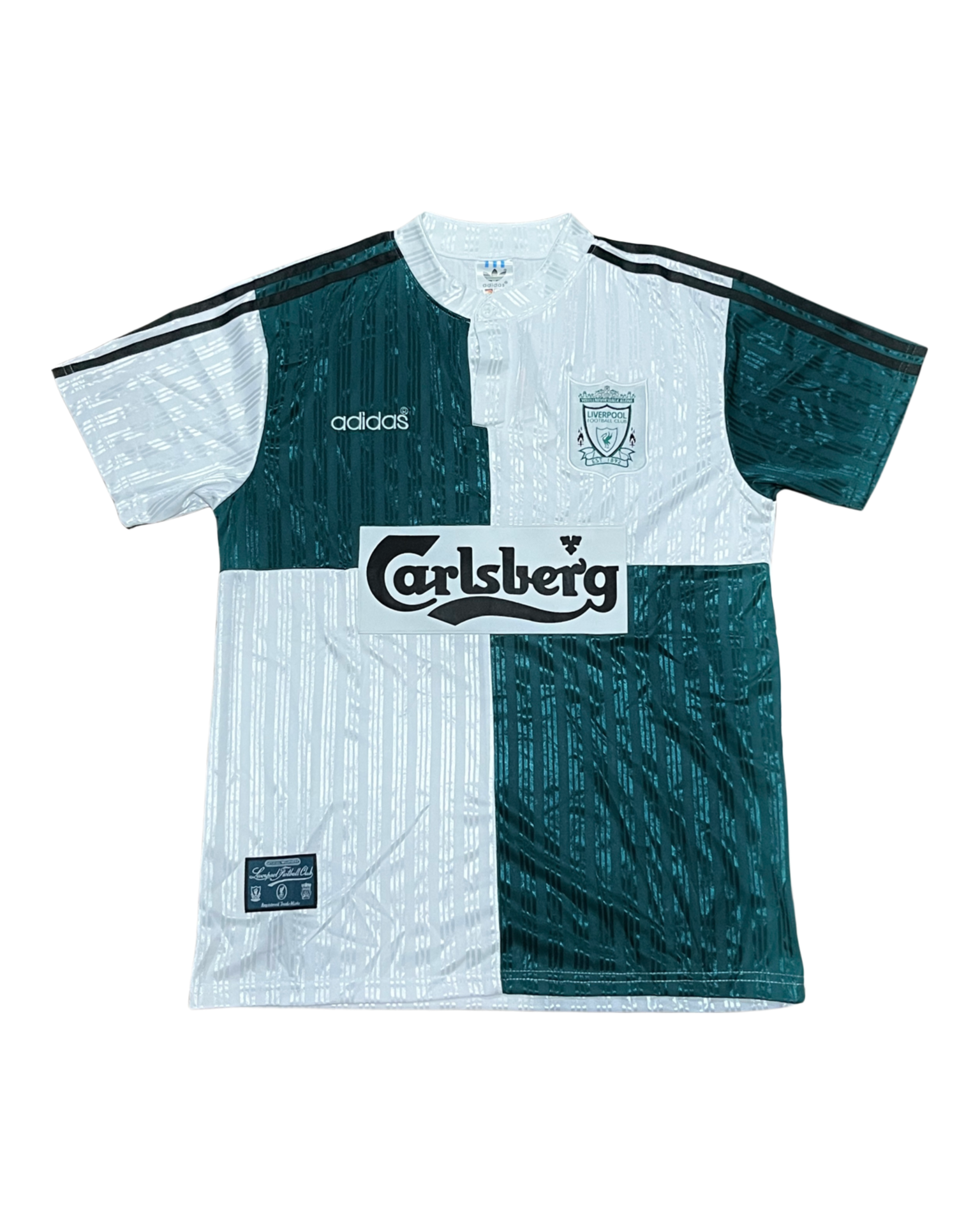 Vintage Liverpool Away Football Shirt 1995-1996 (Adidas - Carlsberg)