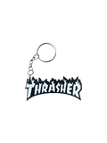 Thrasher Flame Logo 3D Printed Keychain - Black/White