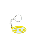 Diesel Oval D Logo 3D Printed Keychain - Yellow/White