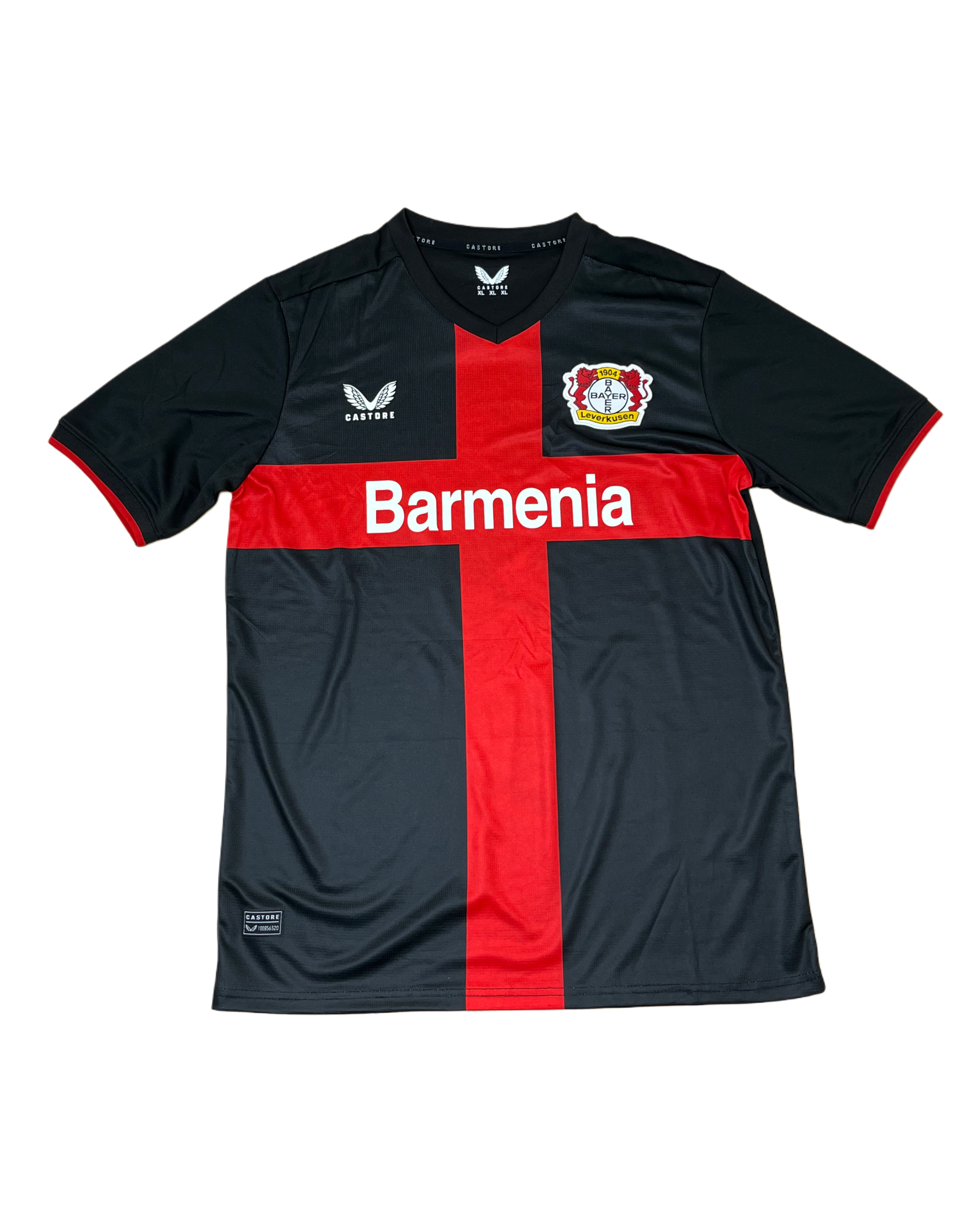 Bayer Leverkusen Home Jersey – Black & Red Cross