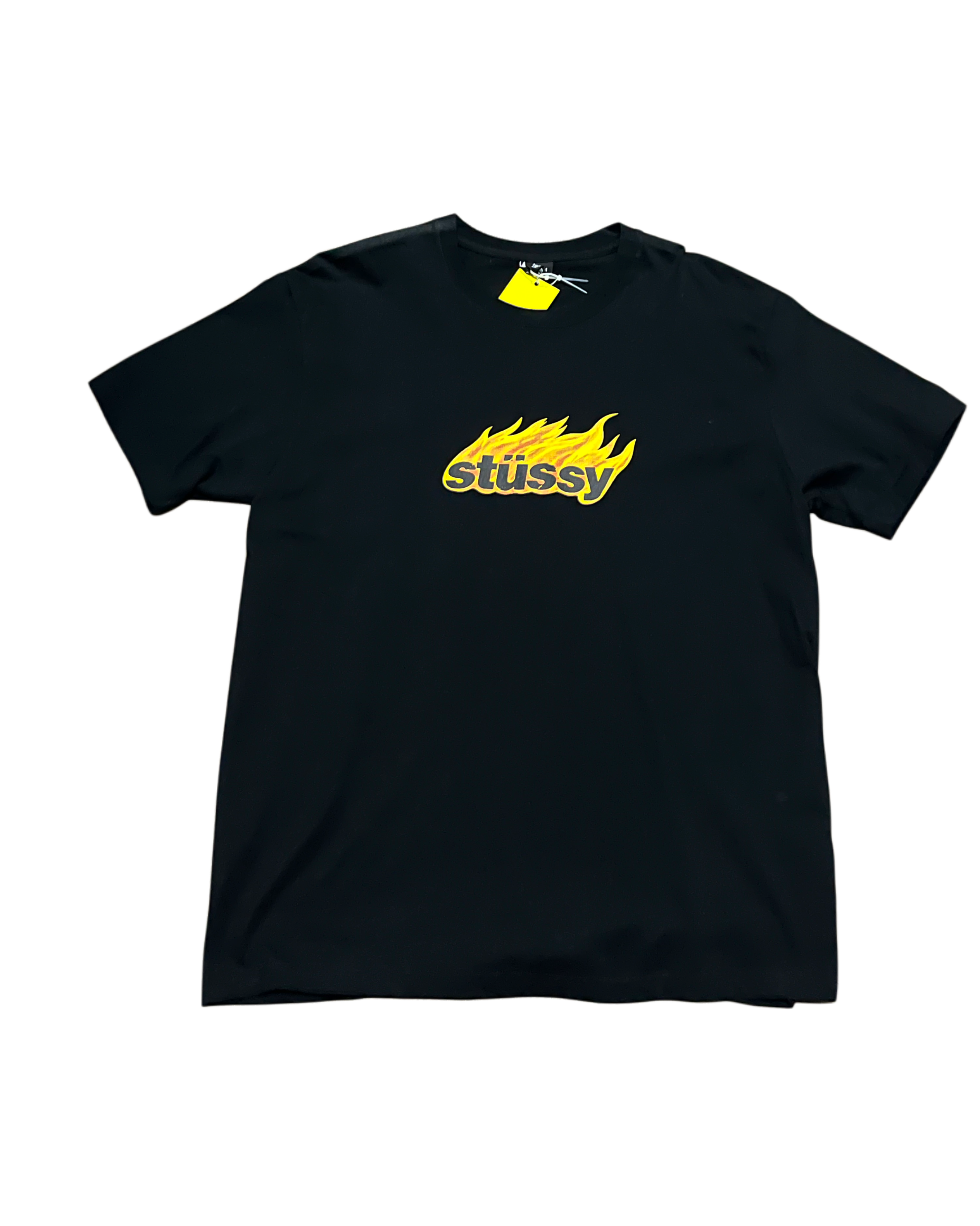 Stussy Flames Tee - Black