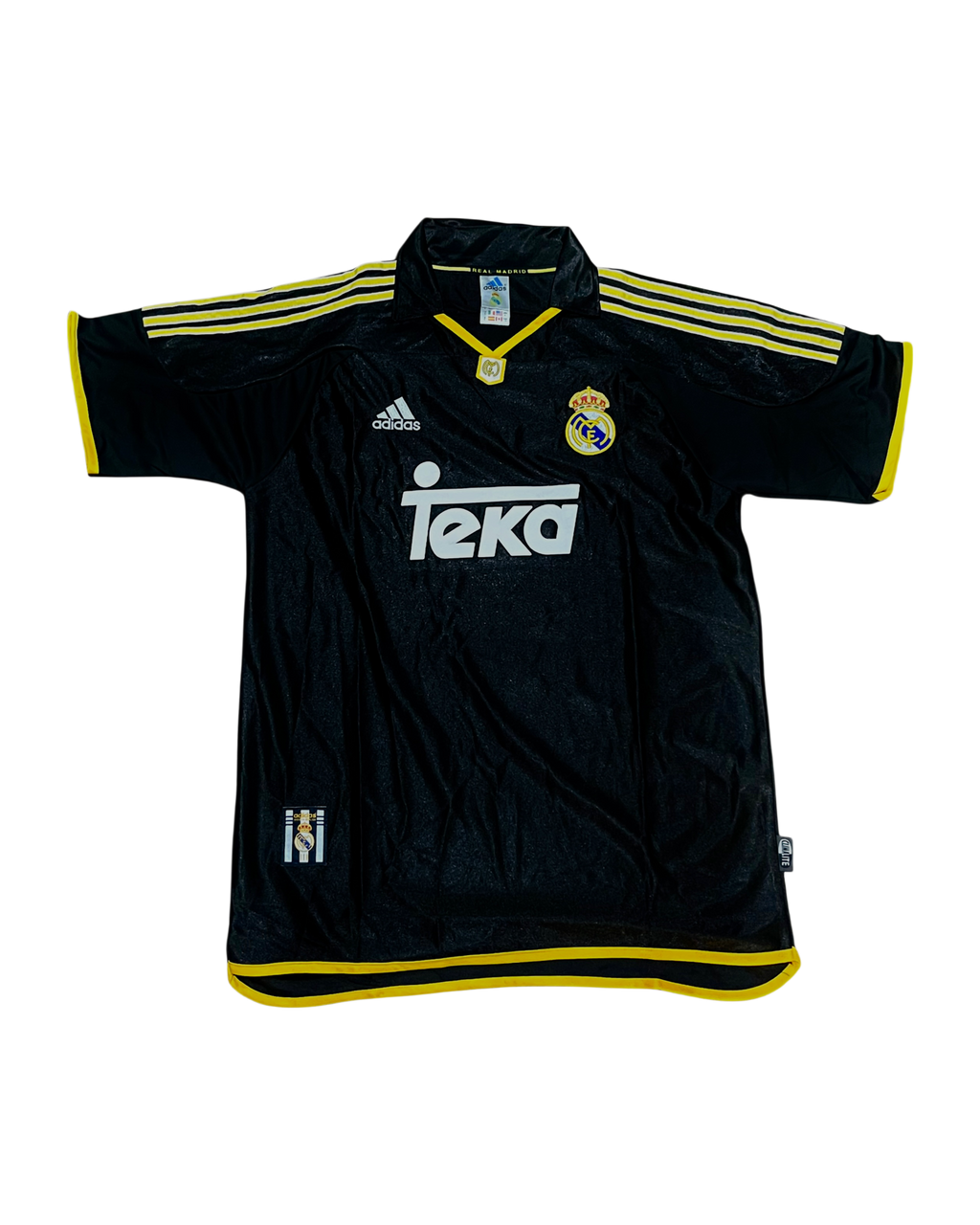 Vintage Real Madrid 1999/2000 Away Jersey - Black & Yellow