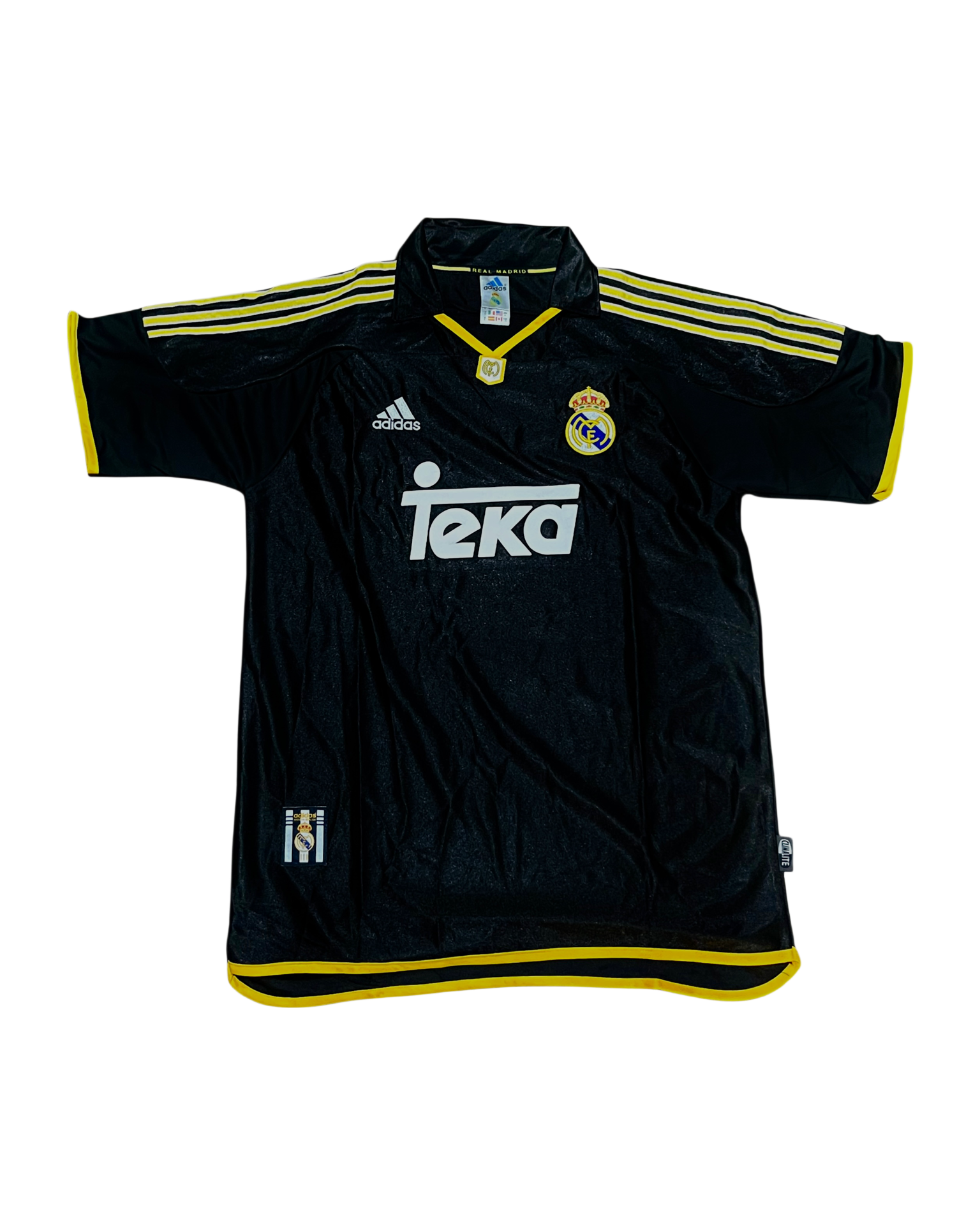 Vintage Real Madrid 1999/2000 Away Jersey - Black & Yellow