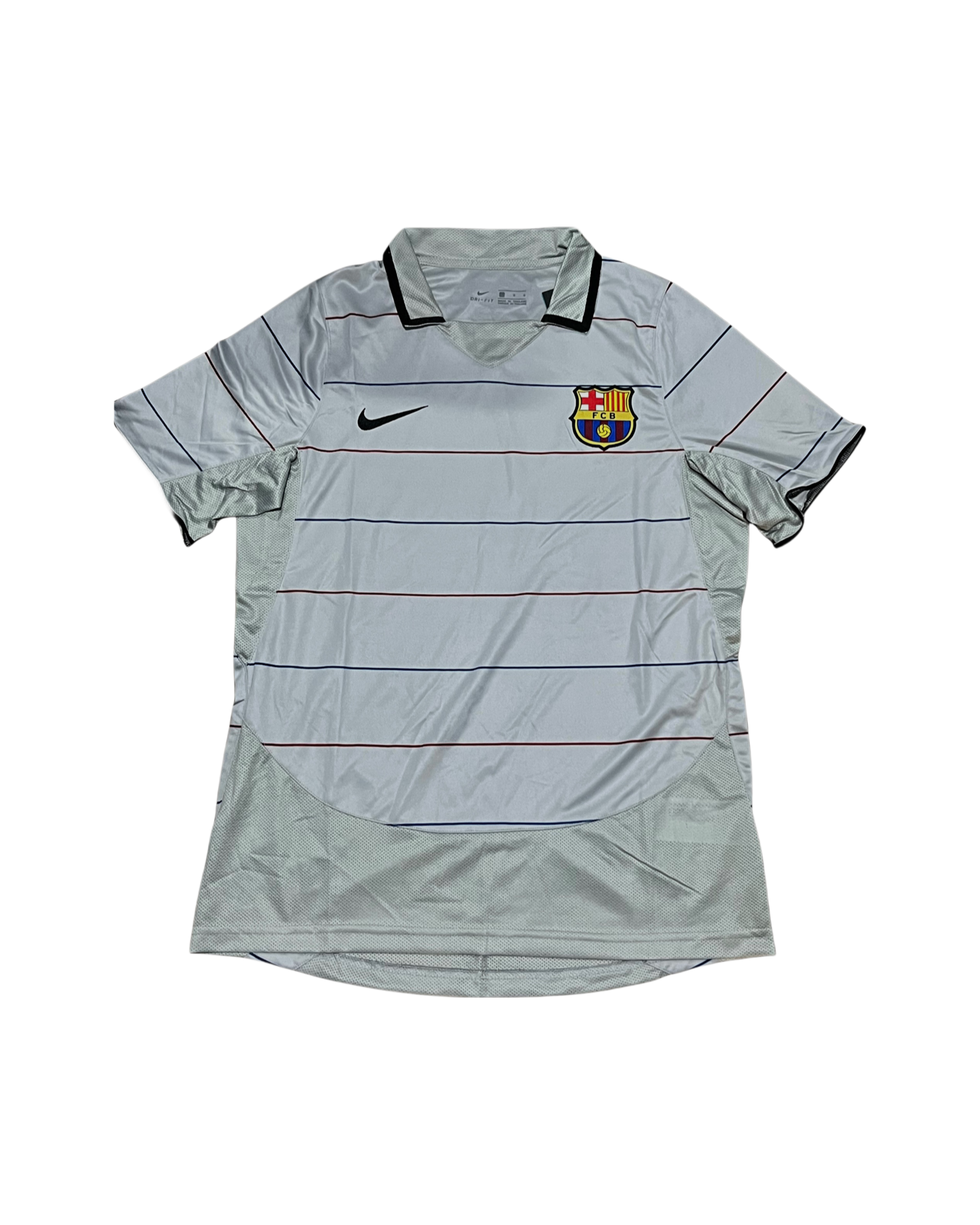 Vintage FC Barcelona 2003/2004 Away Jersey - White & Blaugrana