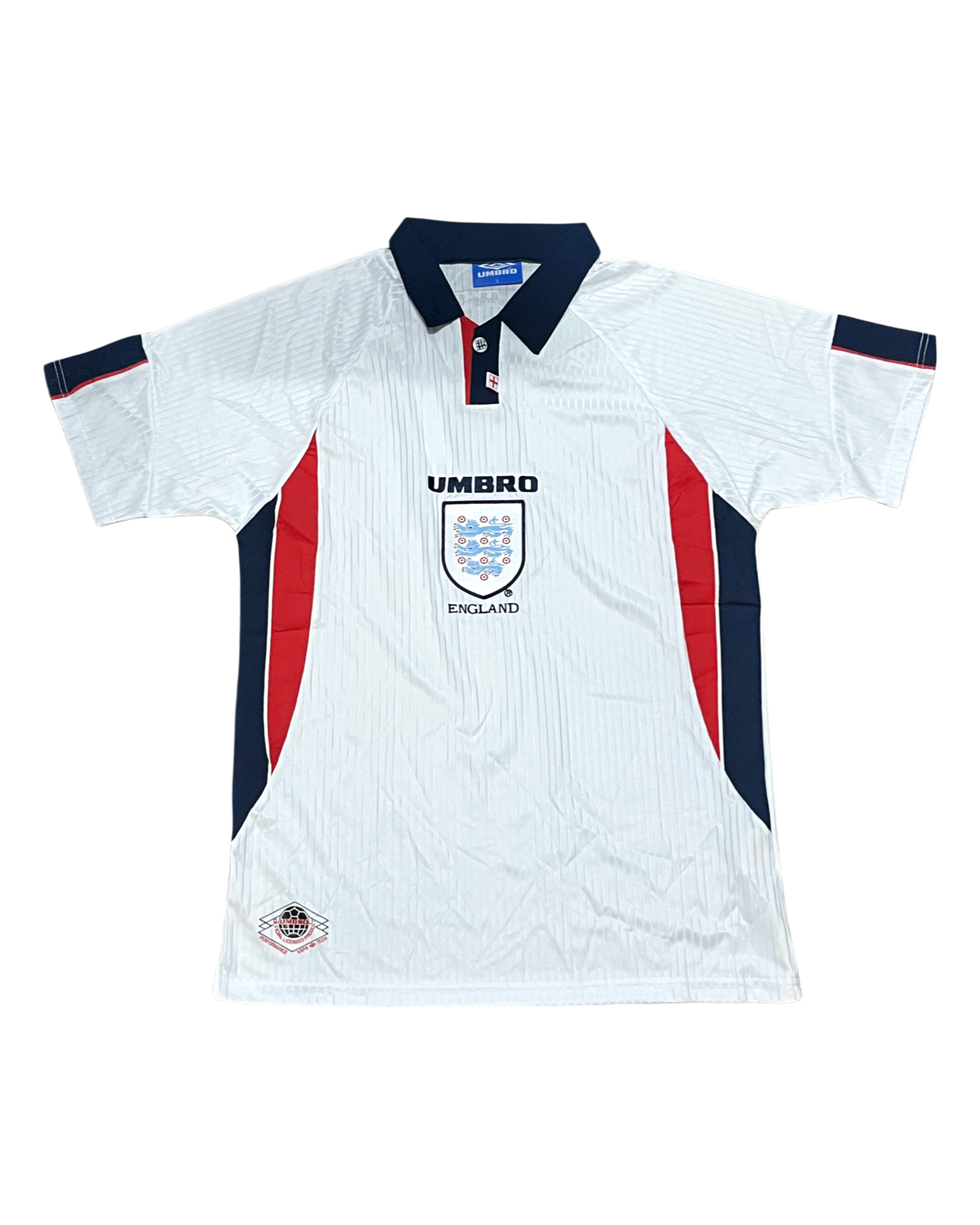 Vintage 1997-1999 England Home Football Shirt - Umbro World Cup 1998