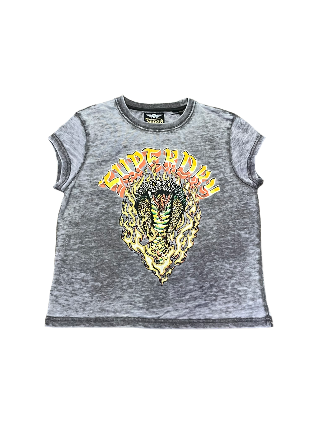 Superdry Women's Biker Rock Cropped T-Shirt