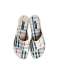 Burberry Vintage Check Canvas Espadrille Slides - Beige