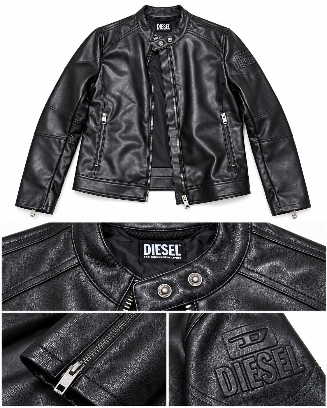 Diesel Black Biker Jacket