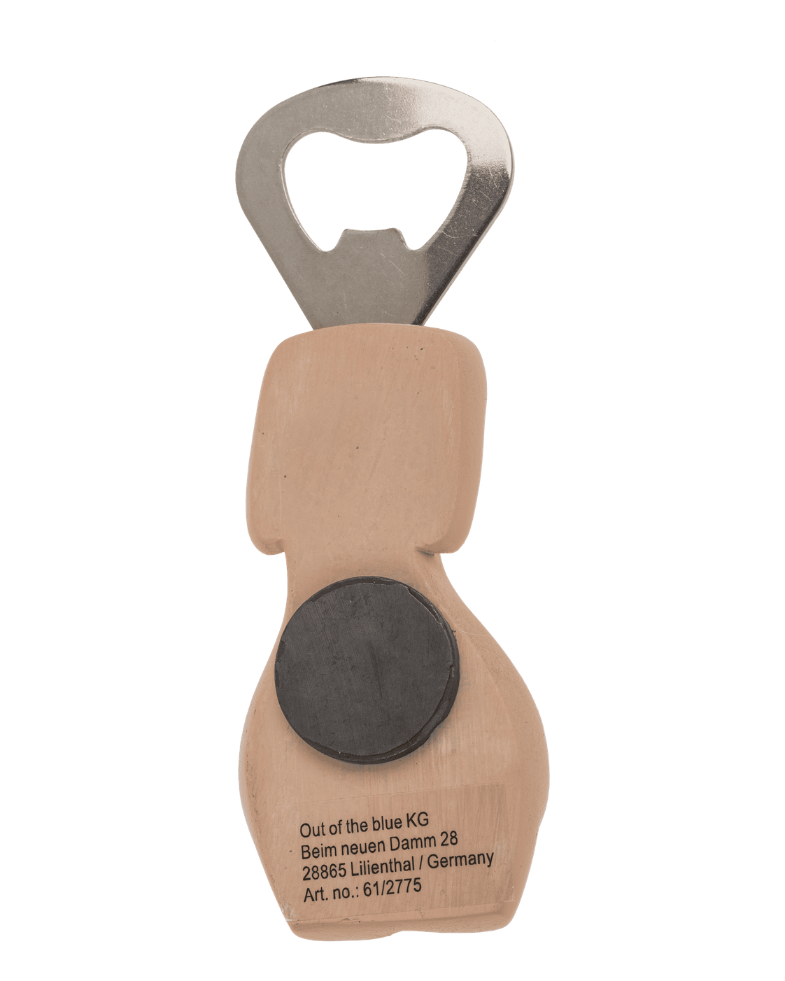 Metal bottle opener with magnet, Kiss my Ass,