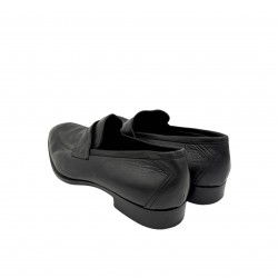 ERMENEGILDO ZEGNA BLACK LEATHER