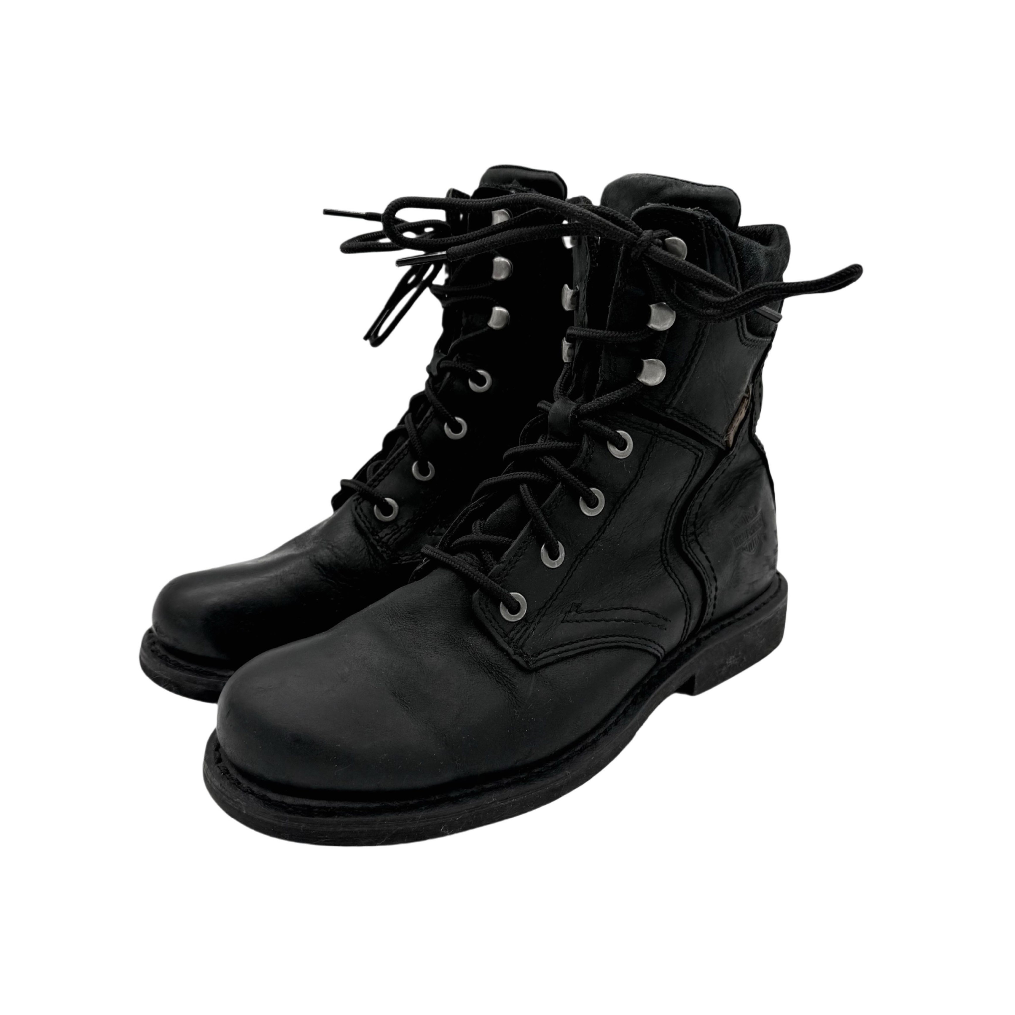 HARLEY DAVIDSON BLACK LEATHER BOOTS HARLEY DAVIDSON BLACK LEATHER BOOTS
