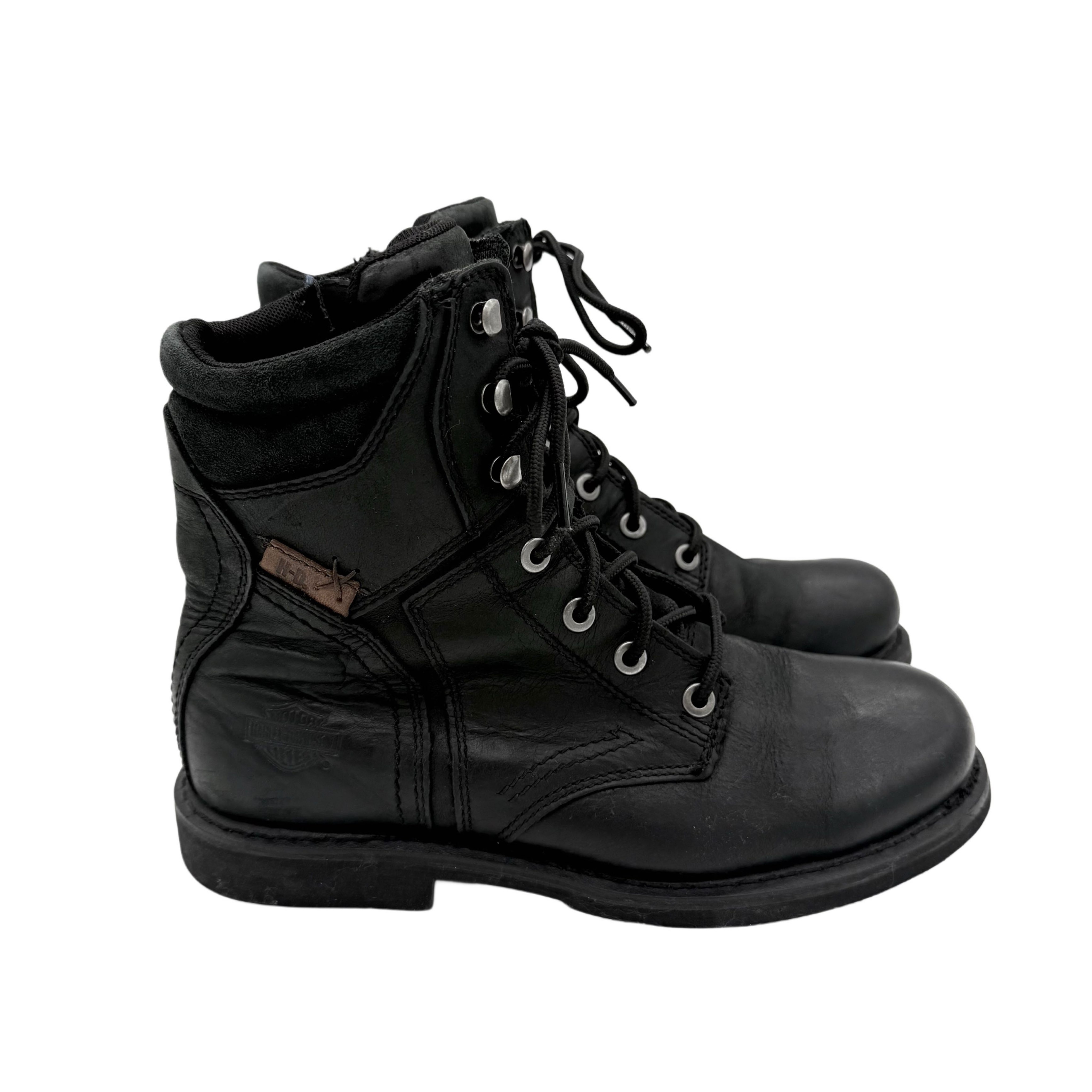 HARLEY DAVIDSON BLACK LEATHER BOOTS HARLEY DAVIDSON BLACK LEATHER BOOTS