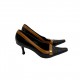 LUZI BLACK LEATHER HEELS LUZI BLACK LEATHER HEELS