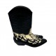 BLACK LEATHER COWBOY BOOTS BLACK LEATHER COWBOY BOOTS