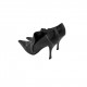 VICARI BLACK LEATHER HEELS VINTAGE VICARI BLACK LEATHER HEELS VINTAGE