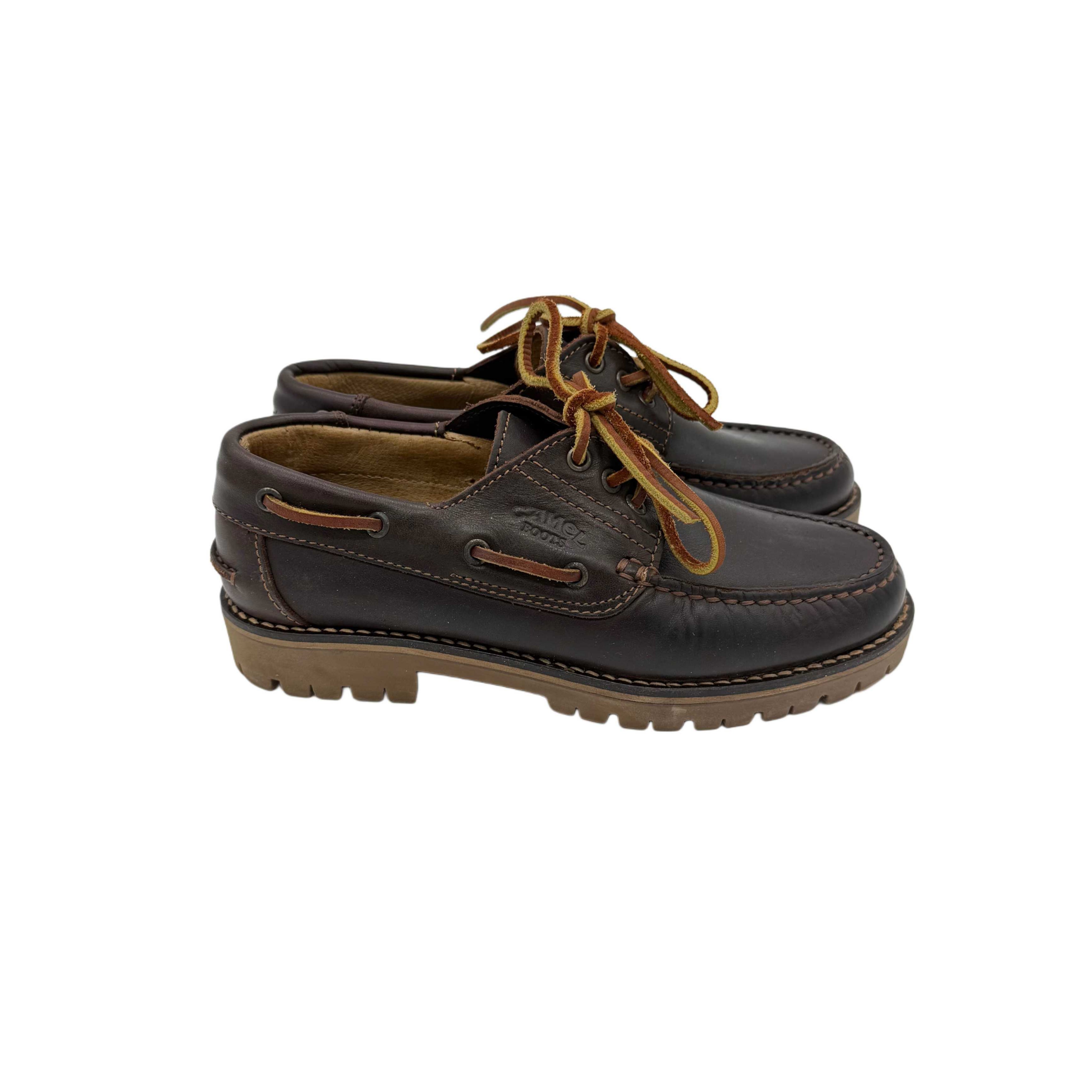 CAMEL LEATHER BOOTS VINTAGE CAMEL LEATHER BOOTS VINTAGE