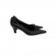 SALAMANDER BLACK LEATHER HEELS SALAMANDER BLACK LEATHER HEELS