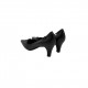 SALAMANDER BLACK LEATHER HEELS SALAMANDER BLACK LEATHER HEELS