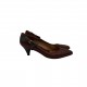 BROWN LEATHER HEELS VINTAGE BROWN LEATHER HEELS VINTAGE