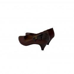 BROWN LEATHER HEELS VINTAGE