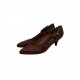 BROWN LEATHER HEELS VINTAGE BROWN LEATHER HEELS VINTAGE