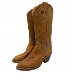 COWBOY LEATHER BOOTS VINTAGE