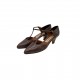 BROWN LEATHER HEELS VINTAGE BROWN LEATHER HEELS VINTAGE