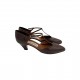 BROWN LEATHER HEELS VINTAGE BROWN LEATHER HEELS VINTAGE