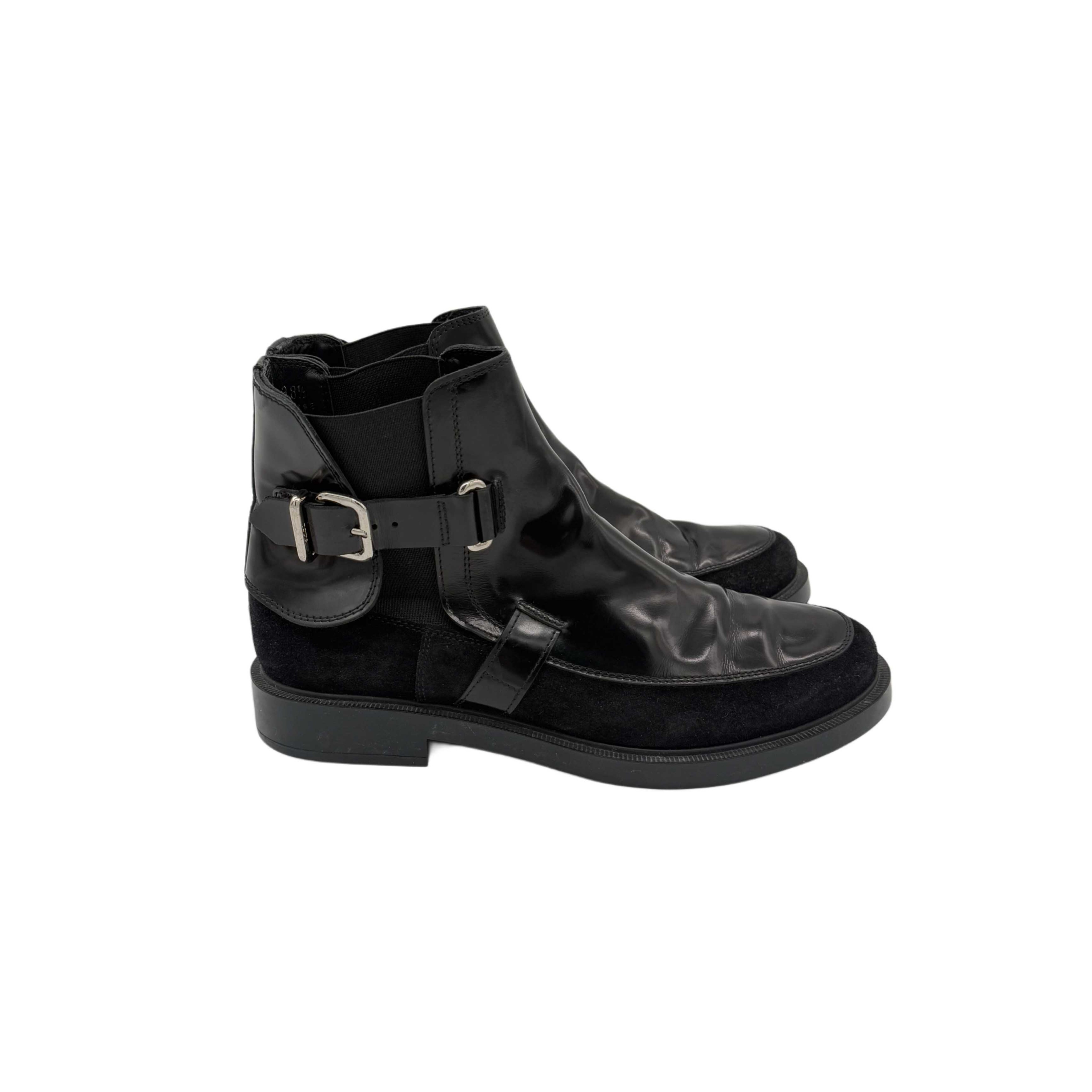TOD'S BLACK LEATHER BOOTS VINTAGE TOD'S BLACK LEATHER BOOTS VINTAGE