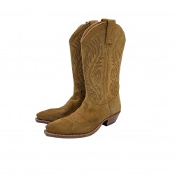 SUEDE COWBOY BOOTS VINTAGE 