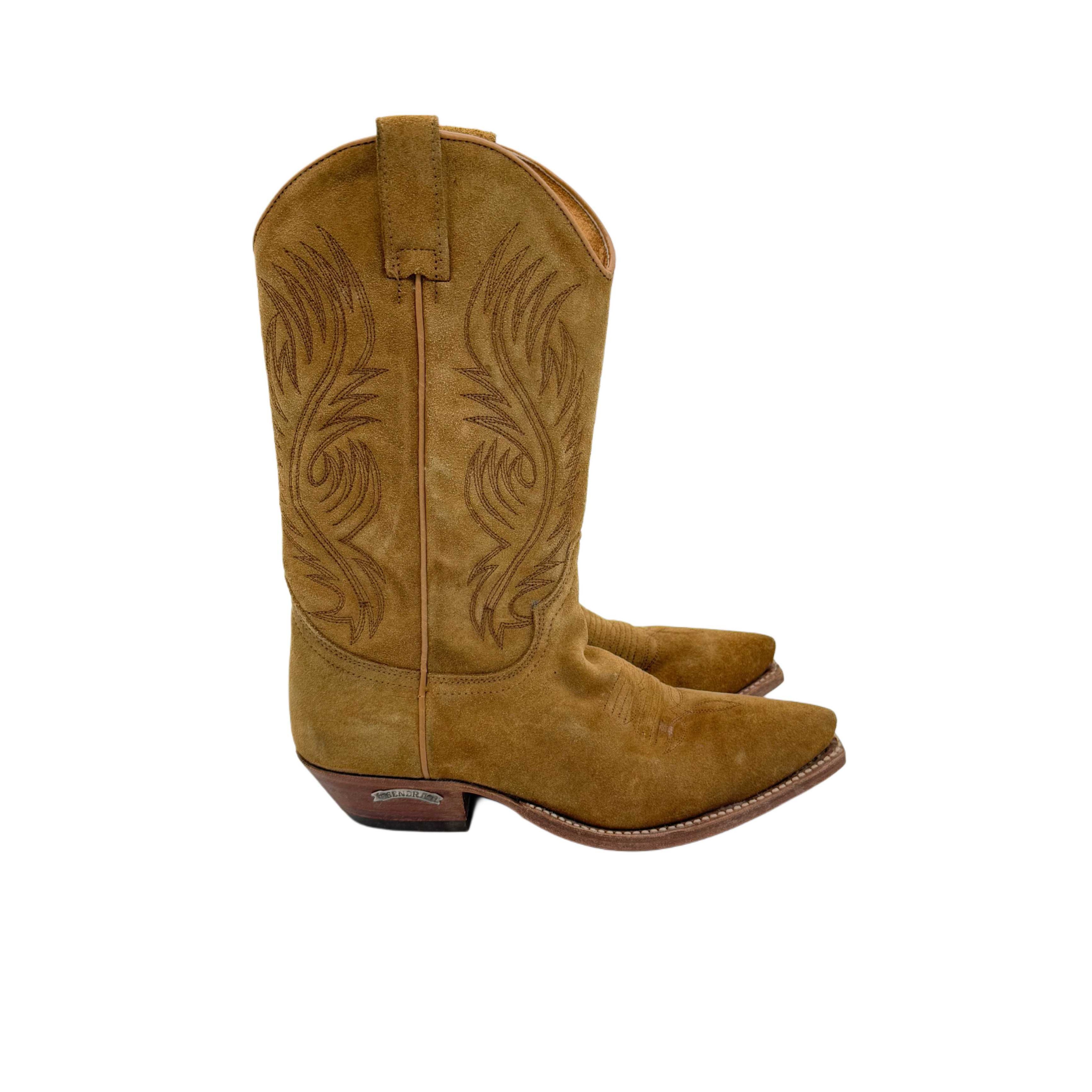 SUEDE COWBOY BOOTS VINTAGE SUEDE COWBOY BOOTS VINTAGE
