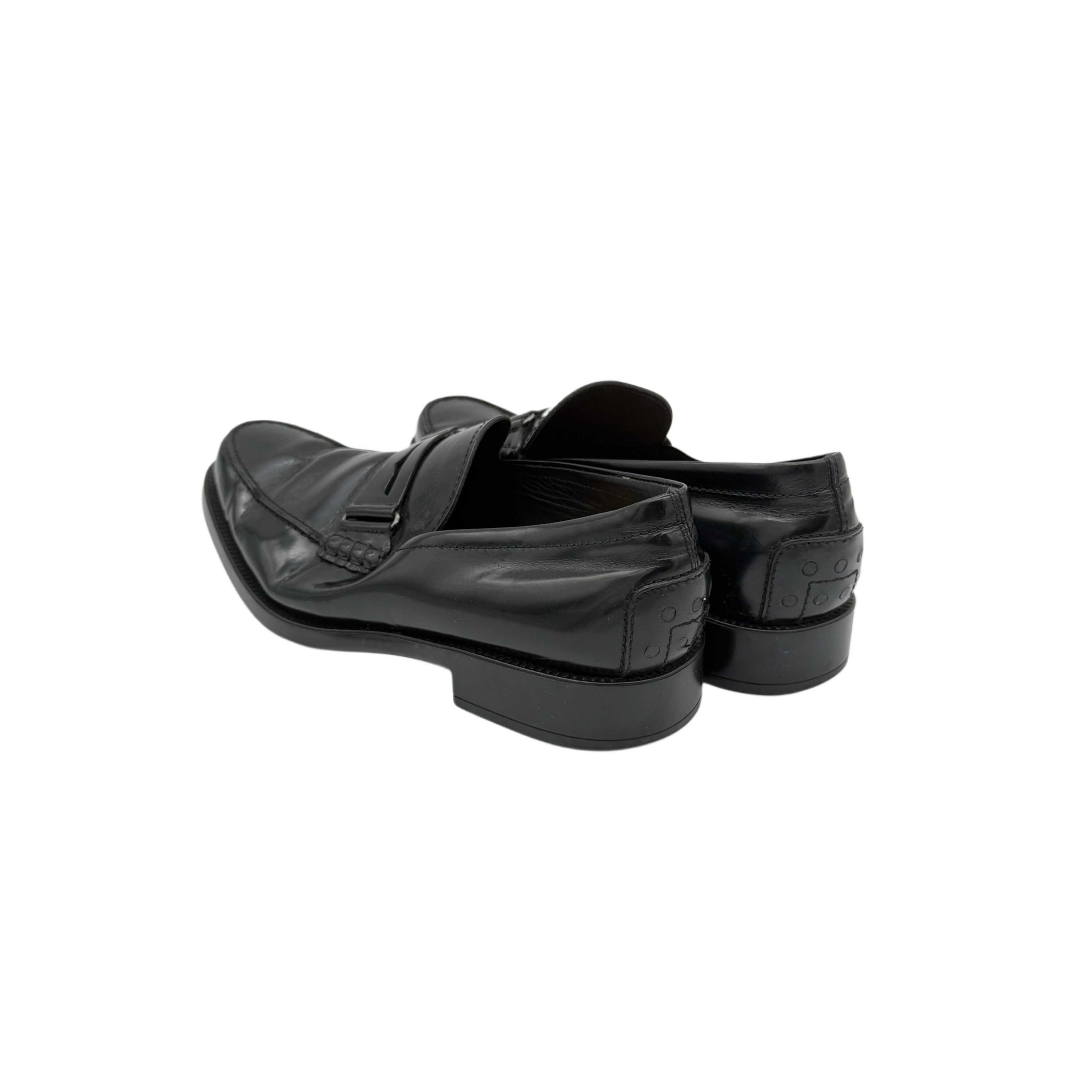 TOD'S BLACK LEATHER LOAFERS 